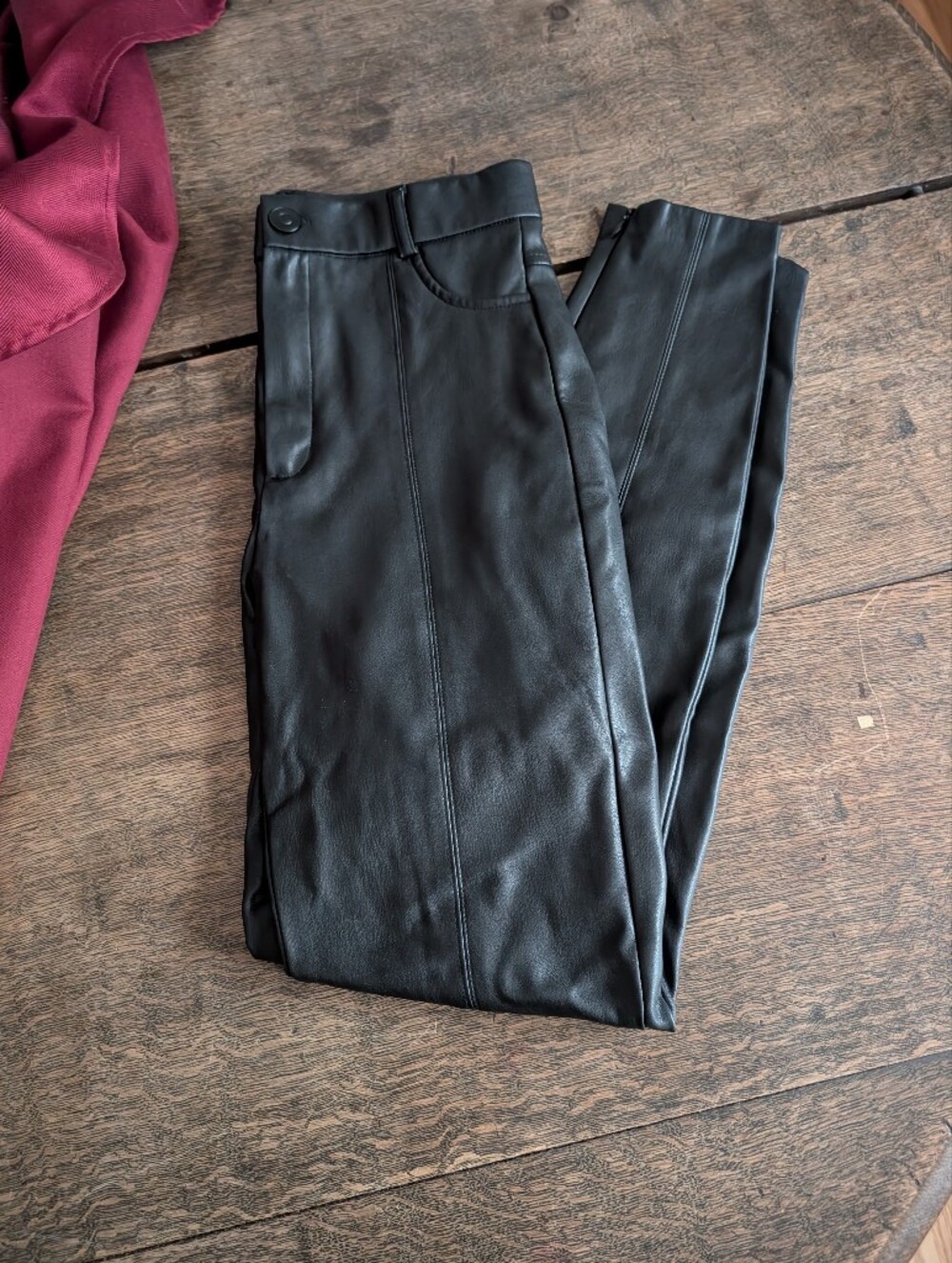 Zara Faux Leather Trousers